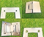 Cr Laurence 135 Glass-to-glass Geneva Hinge Parts Chrome. Fixed Price $18.06.