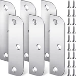 Lounsweer 6 Pcs Hinge Filler Plates 3.5 Inch With 5/8 Door Edge Silver. Fixed Price $13.96.