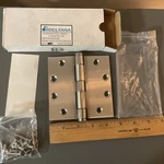 1 Deltana SS45U 4.5" X Stainless Steel Square Corner Plain Hinge W/ Screws. Fixed Price $15.00.