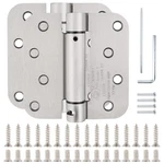 Automatic Self-closing Door Hinges Satin/brushed Nickel 4" X Inch,spring He.... Fixed Price $32.99.