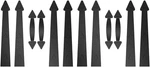 Zekoo Garage Door Magnetic Decorative Hardware Kit, 8 Hinges 4 2, Black. Fixed Price $35.35.