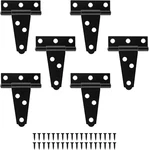 Murtenze 6PACK 2 Inch Black T-strap Shed Hinge,barn Door Hinges Heavy Duty Gate. Fixed Price $9.85.
