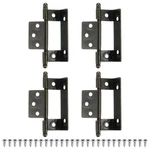 Uxcell 4PCS Cabinet Hinges Full Inset, 3.4X0.7INCH 87 18X 20MM, Bronze Tone. Fixed Price $21.19.