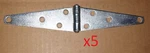 Pc (5 Inch) Heavy Duty Zinc Strap Hinge Barn/cabinet/door 10 Lot Diy Project. Fixed Price $14.99.