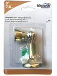 National Hardware N328-161 Magnetic Door Stop Floor/wall Mount In Bright Brass. Fixed Price $13.30.