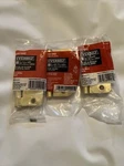 Everbilt Door Hinges 3" & 1/4" Radius Satin Brass Finish 237067. Fixed Price $13.99.