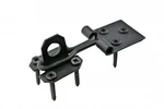 Renovators Supply Door Lock Latch Black Wrought Iron Hasp Garage. Fixed Price $14.99.