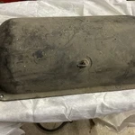 Vintage Auxiliary, Vacuum Canister, Flat Mounting Surface 19 10 X5. Fixed Price $69.00.