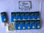 12 Pair 3-1/2" Mintcraft Satin Brass Hinges Square 605-8846 NP699. Fixed Price $25.00.