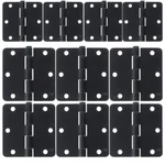 Deltana S35R41B Plain Bearing 1/4" Radius Mortise Steel Hinge Pair, Black 5PK. Fixed Price $27.82.