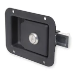 Grainger Approved 1XPB8 Paddle Latch,keyed,black Powder Coated. Fixed Price $39.82.