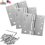 3 Pack 4" X Self Closing Door Hinges, Adjustable Tension Spring Stain. Fixed Price $37.85.