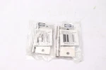 (2-PK) Cosmas Door Hinge Satin Nickel With Square Corners 3.5" X. Fixed Price $8.97.