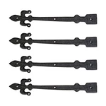 Black Wrought Iron Garage Door Decorative Hardware Fleur Lis Design 12 In.. Fixed Price $124.11.