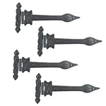 Renovators Supply Manufacturing Strap Hinge 9" Black Wrought Iron Spear Tip F.... Fixed Price $92.03.