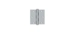 3-1/2" X Square Hinge, Residential Brushed Chrome Pair. Fixed Price $50.18.