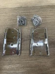 Lot 2X Deltana S44R526 4" Plain Bearing 5/8" Corners Mortise Hinge - Read. Fixed Price $19.99.