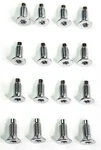 16 Ea Chrome Windshield Frame Hinges Doors Torx Screws Fits Wrangler Cj Yj Tj. Fixed Price $16.99.