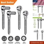 Dual Pack 304 Stainless Steel Hinges M12 Hook & Eye Design For Wood Gates. Fixed Price $31.99.