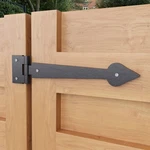 Black Wrought Iron Strap Door Hinge Colonial Spear Gate Renovators Supply. Fixed Price $23.99.