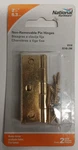 National Hardware N146-290 Non-removable Pin Hinges 1/2" Brass. Fixed Price $6.00.