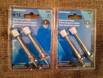 4 Hillman 852091 Rigid Door Stops Brass Finish. Fixed Price $8.00.