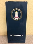 Stone Harbor 4" X 5/8R Round-corner Ball Bearing Door Hinge 2/PACK Matte Black. Fixed Price $14.43.