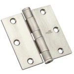 12- Heavy Gauge 3-1/2" X Satin Stainless Steel Loose Pin Butt Hinges. Fixed Price $72.00.