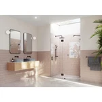 Wall Hinged Frameless Shower Door Hinges Only For 71 In. X 78 Glass Pane. Fixed Price $94.99.