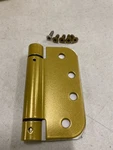 Emtek 95034US3 4"X4" Spring Mortise Hinge, 5/8" Radius Pair - Polished Brass. Fixed Price $31.11.