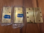 Vintage Baldwin 4.5 Solid Brass Door Hinges Set Of Three Mid Century Usa. Fixed Price $30.00.