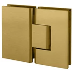 Crl Satin Brass Vienna 180 Series Glass-to-glass Hinge For Shower Doors. Fixed Price $73.12.