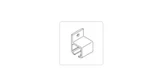 Hafele 941.06.080 Aluminum Side Mount Bracket For Top Hung Sliding Door System. Fixed Price $16.20.