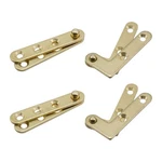 Tulead Door Pivot Hinges Cabinet Rotating Fitting Brass Gold. Fixed Price $14.52.