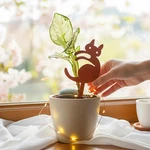Stretching Cat Metal Garden Stake Powder-coated Steel Plant Pick For Pots &. Fixed Price $19.49.