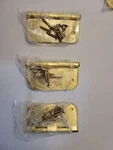 Everbilt 807737 Bright Brass Finish Security Pack Door Hinges New Open Box. Fixed Price $8.54.