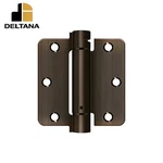 Deltana 3-1/2" X 1/4" Radius Spring Hinge Steel. Fixed Price $9.95.
