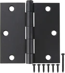 Matte Black Square Interior Door Hinges 3.5 Inch Iron Bifold Closet 12 Pack. Fixed Price $45.54.