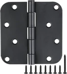 3 Door Hinges Matte Inch 5/8" Pack, BLACK-4. Fixed Price $21.82.