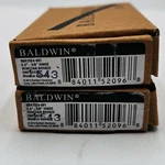 Baldwin Reserve Door Hinge 3.5" - 5/8" Venetian Bronze Radius Corner 2 Lot Nib. Fixed Price $29.39.