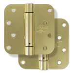 Miseno MDH4092 4X4 Spring 5/8" Radius Corner Door Hinge-pair Satin Brass. Fixed Price $12.74.