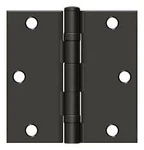 Deltana S35BB-R 3-1/2" X Ball Bearing Square Corner Hinge Bronze. Fixed Price $18.81.