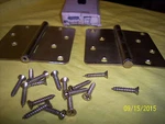 One Pair Stanley Steel Brass Plated Butts Hinges X RD741 US4. Fixed Price $17.95.