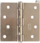 Emtek 4" X Square Corner Plain Bearing Mortise Hinge - Count 91014US15. Fixed Price $25.00.