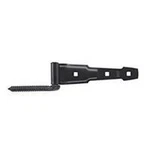 New Stanley 760860 Black Steel Ornamental Screw Hook Strap Hinge 6792998. Fixed Price $12.49.