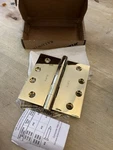 Baldwin Lifetime (pvd) Polished Brass Door Hinge 4X4 1040.003.I With Fasteners. Fixed Price $25.30.