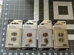 4-PACK Lot 2/PC National Hardware Antique Brass Decorative Mini Hinges N211-458. Fixed Price $13.49.