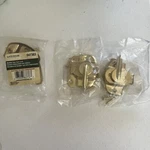 Lot Of 3-WEATHER Seal Sash Lock Gate-house- Brass Finish #0047383.. Fixed Price $13.95.