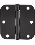 Amazon Rounded 5/8 Radius Interior, 3.5" X Door Hinges, 18 Pack Matte Black. Fixed Price $30.99.