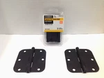 Everbilt Squeak Free Door Matte Black 3-1/2IN 5/8 Radius Hinges Total. Fixed Price $11.04.